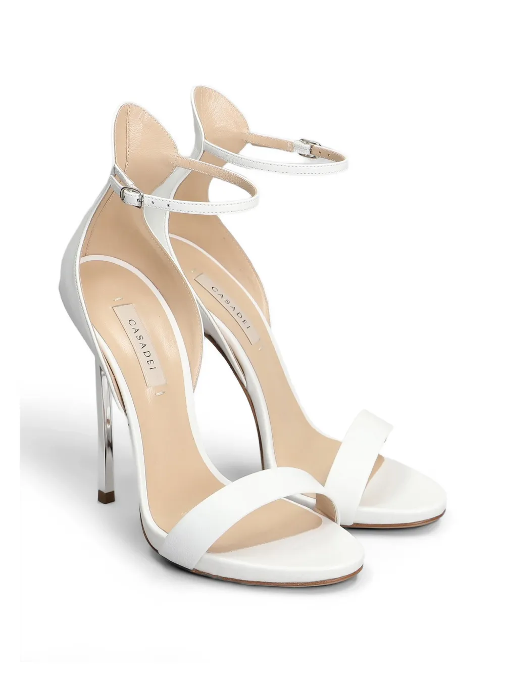 Casadei open toe heeled sandals Wit