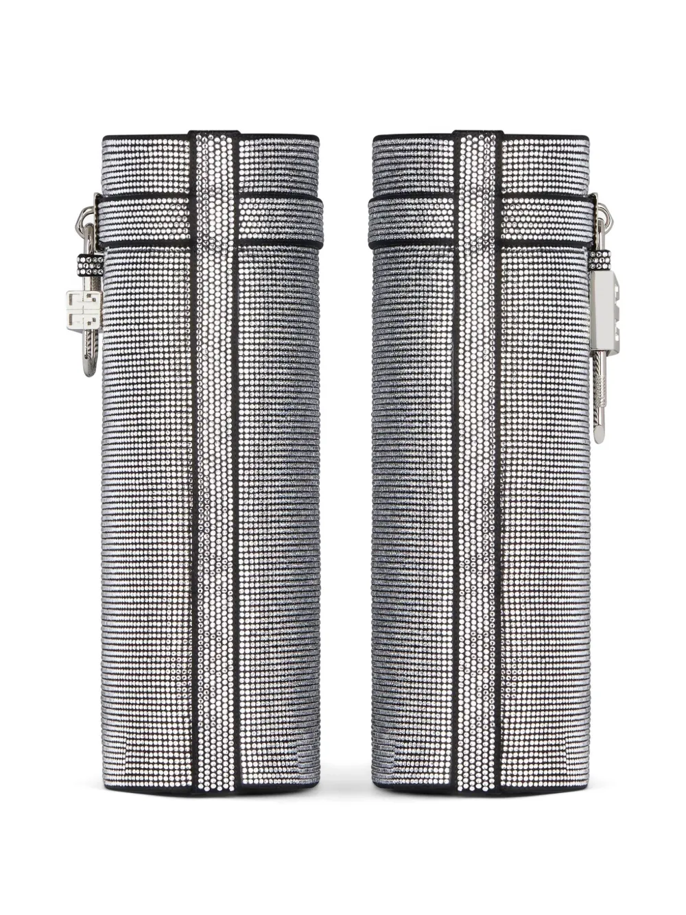 Givenchy Shark Lock crystal-embellished sandals Zilver