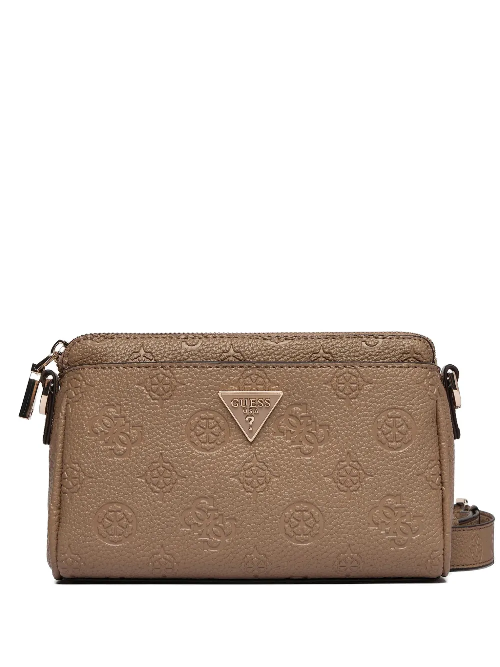 GUESS USA Cresidia II embossed-logo cross-body bag - Toni neutri