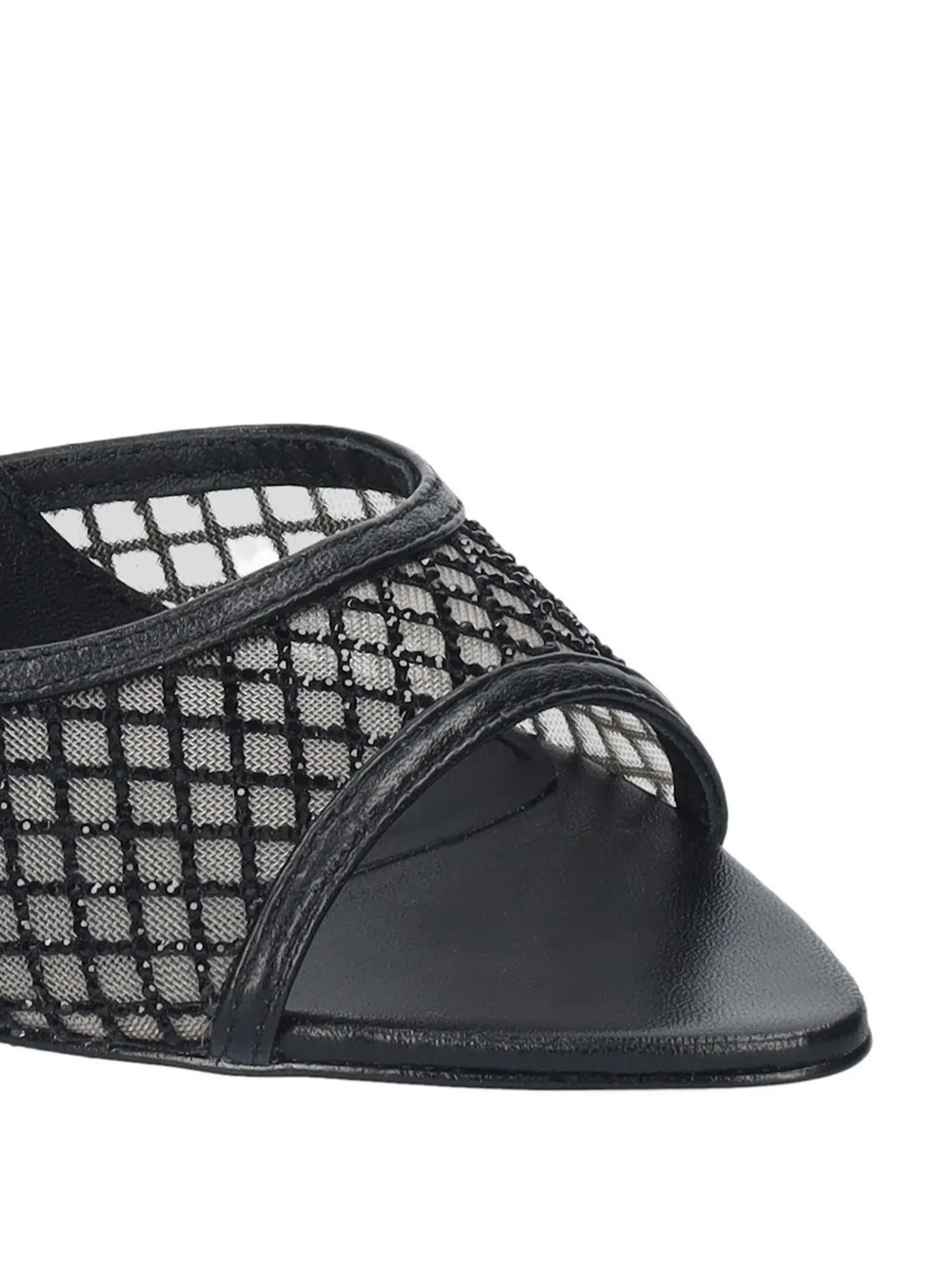 Lola Cruz Ruby mesh-panel sandals Zwart