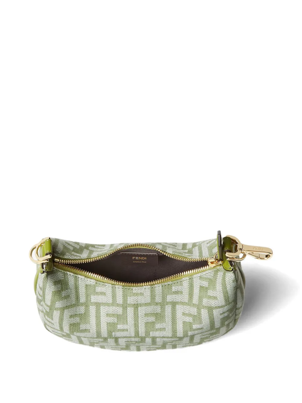  Fendi Bolso Shopper Fendigraphy Mini - Verde 