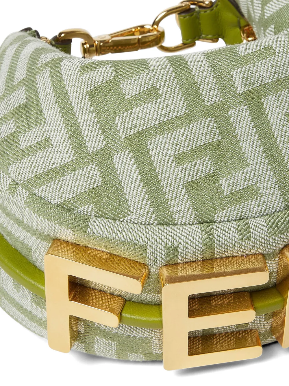 FENDI graphy kleine shopper Groen
