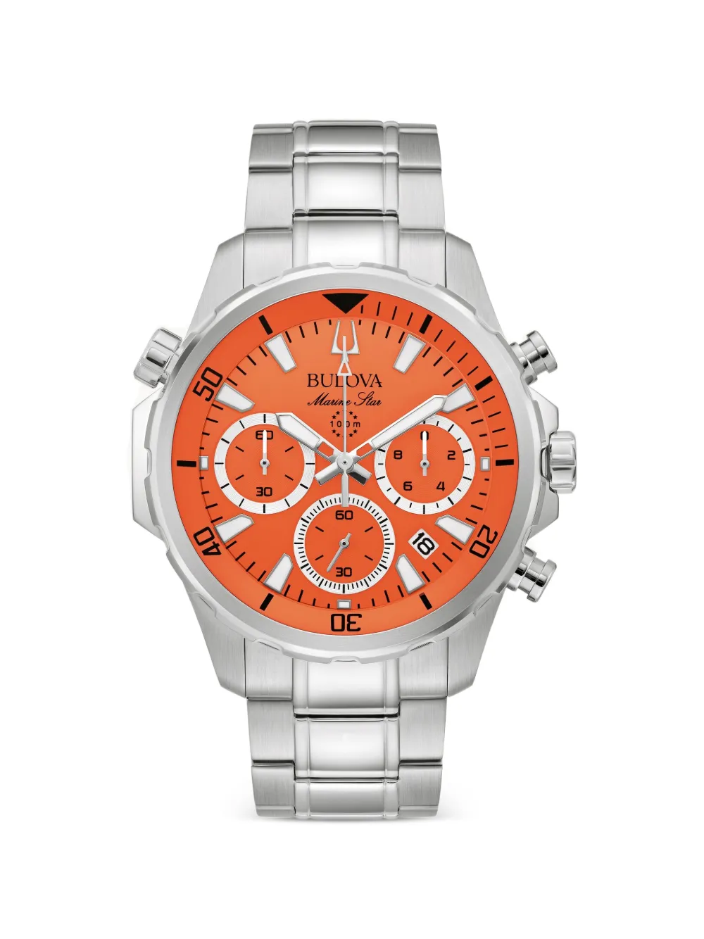 Bulova Marine Star 44mm chronograph watch - Arancione