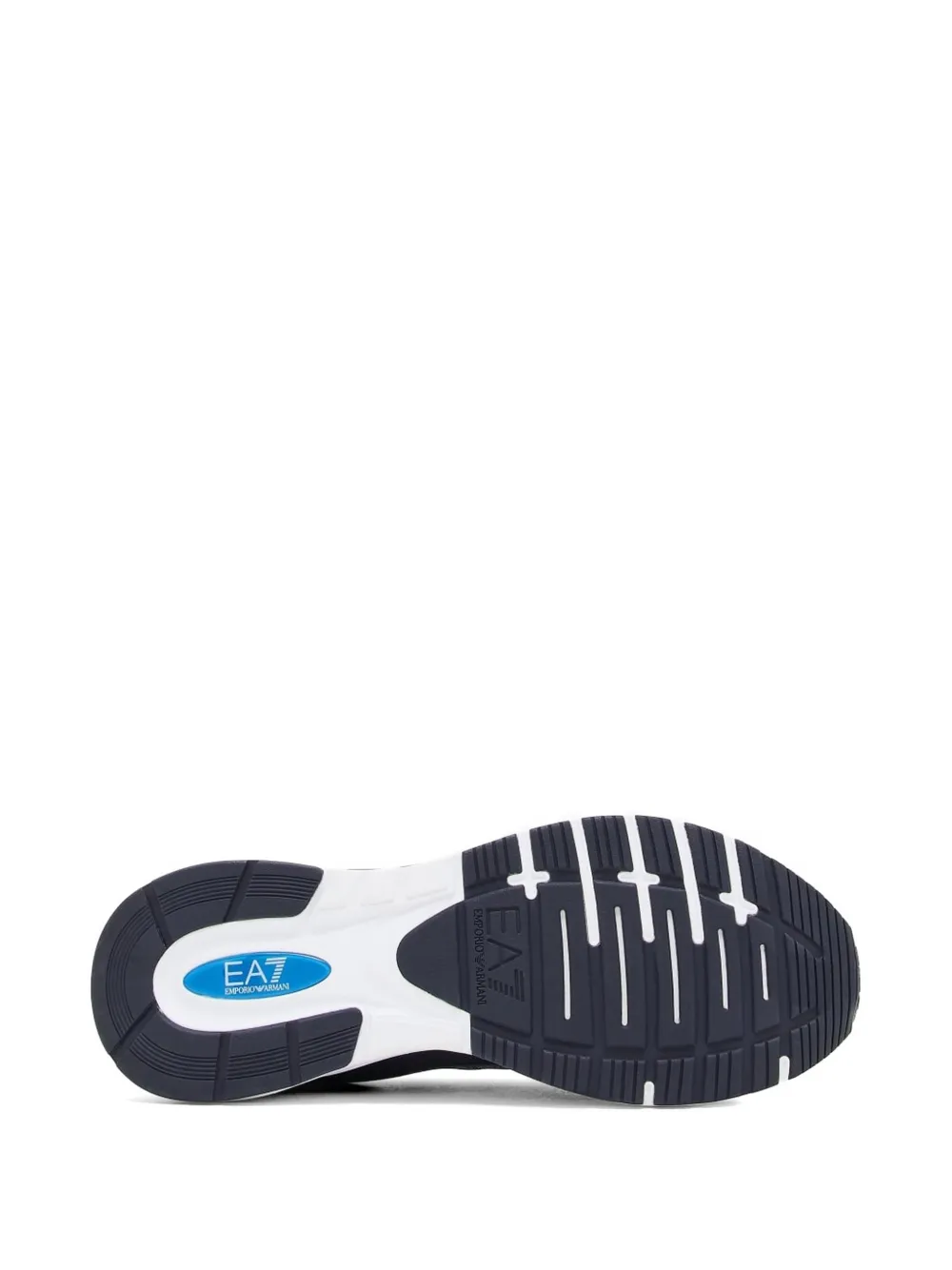 Ea7 Emporio Armani Sneakers met logo Blauw