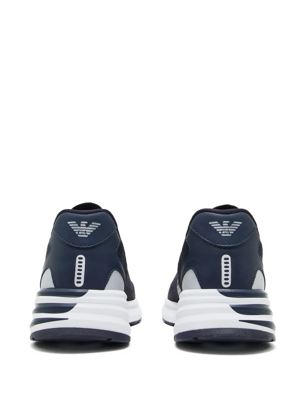 Ea7 Emporio Armani Sneakers met logo Blauw