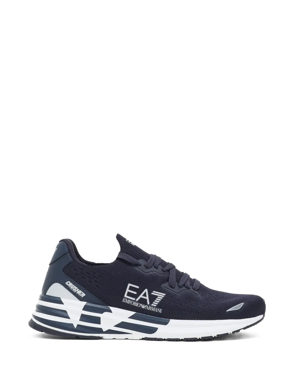 Ea7 Emporio Armani logo sneakers - Blu