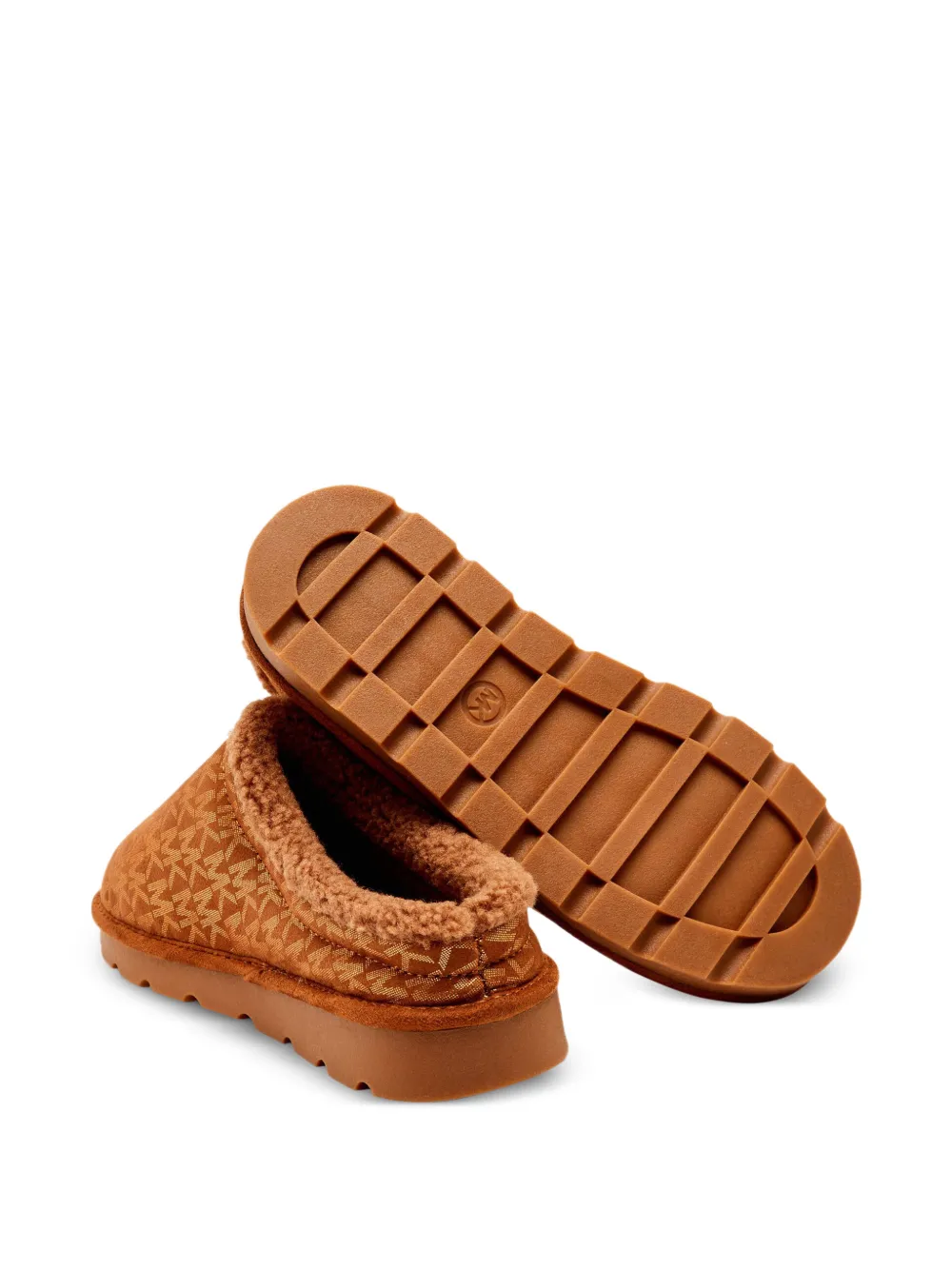 Michael Kors Kids Osaka slippers met monogram Bruin
