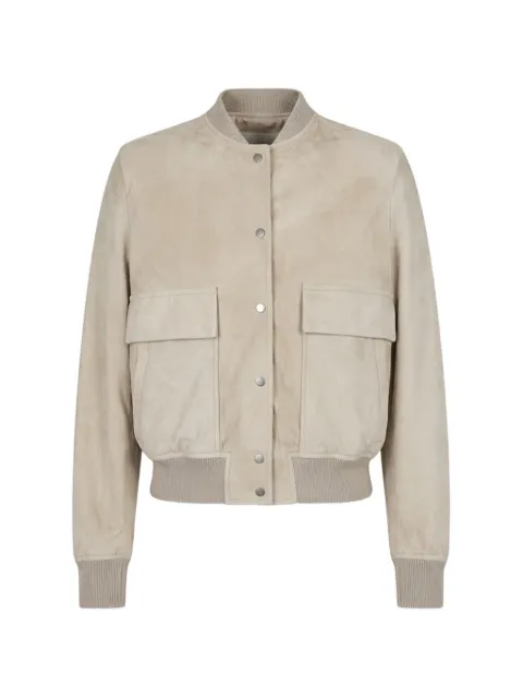 Salvatore Santoro suede bomber jacket