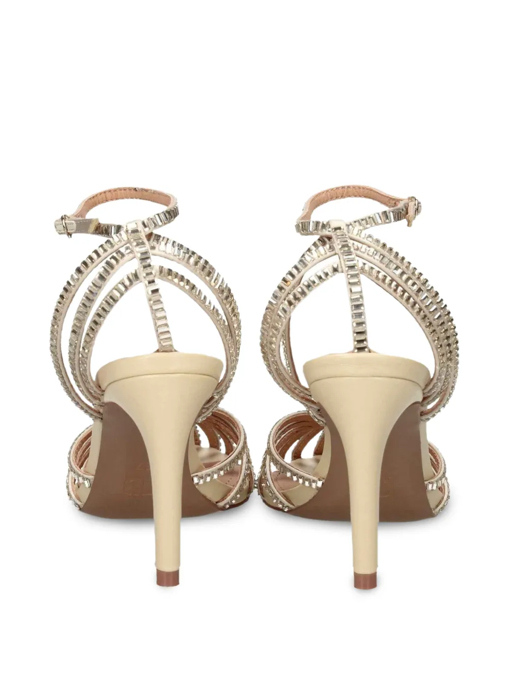 Bibi Lou Serabi sandalen verfraaid met kristallen Beige
