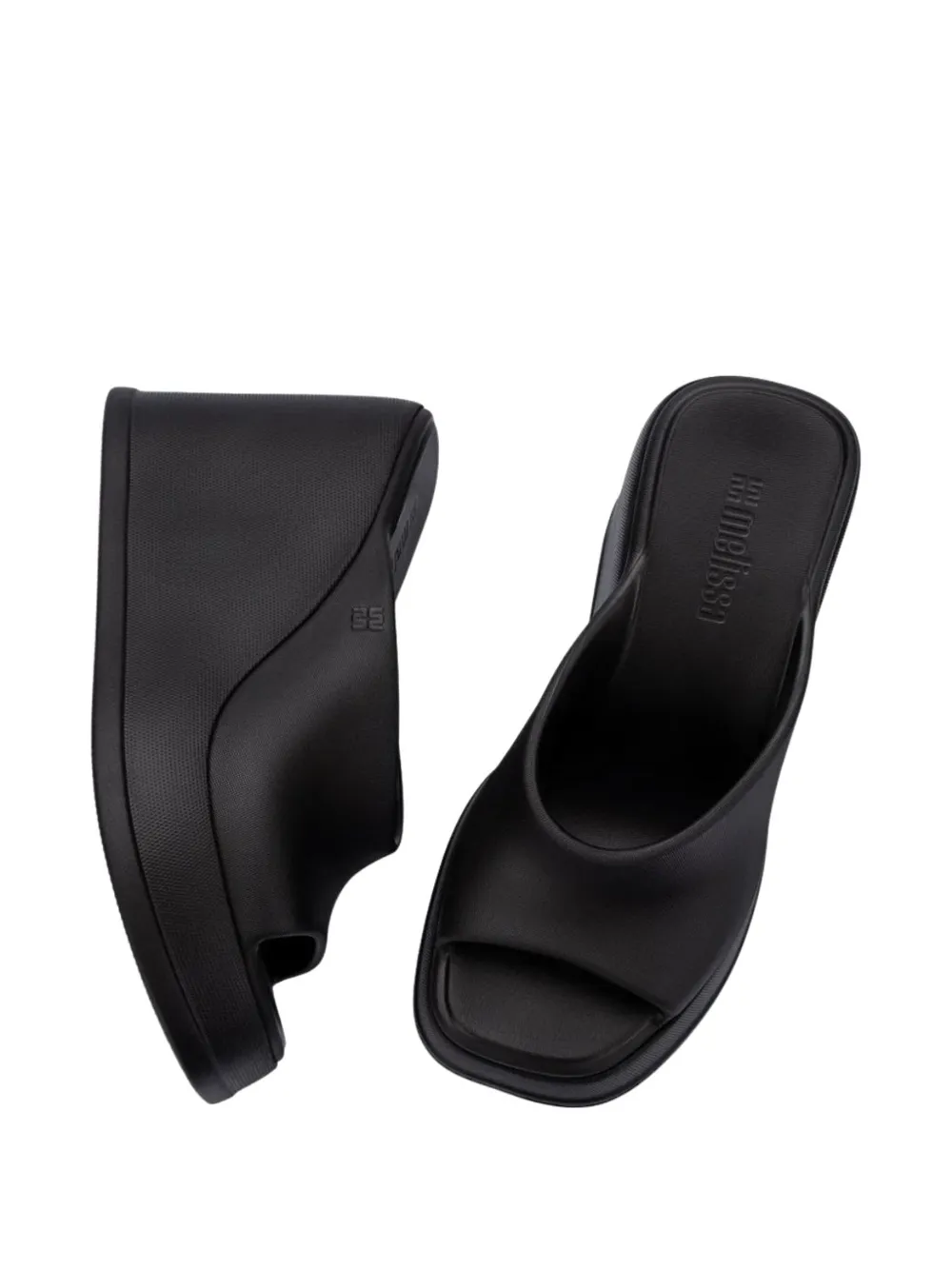 Melissa Free Slip wedge sandals Zwart