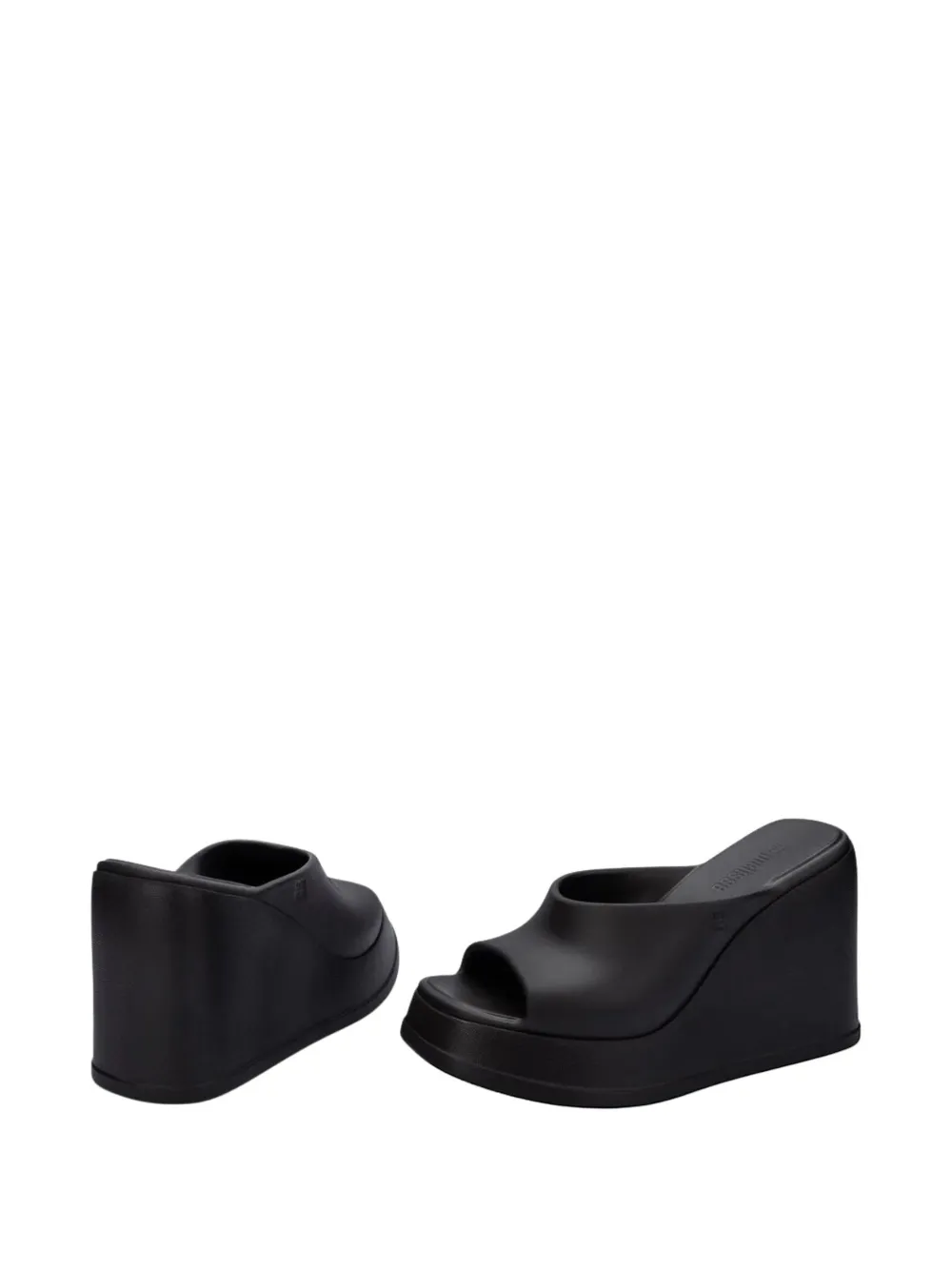 Melissa Free Slip wedge sandals Zwart