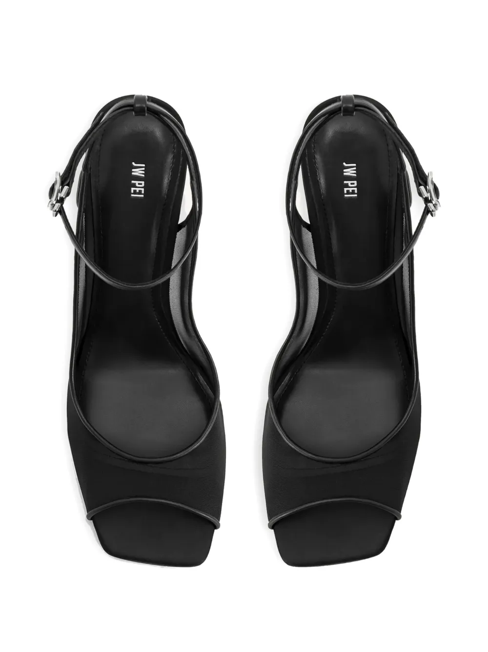 JW Pei 90mm Serenity heeled sandals Zwart