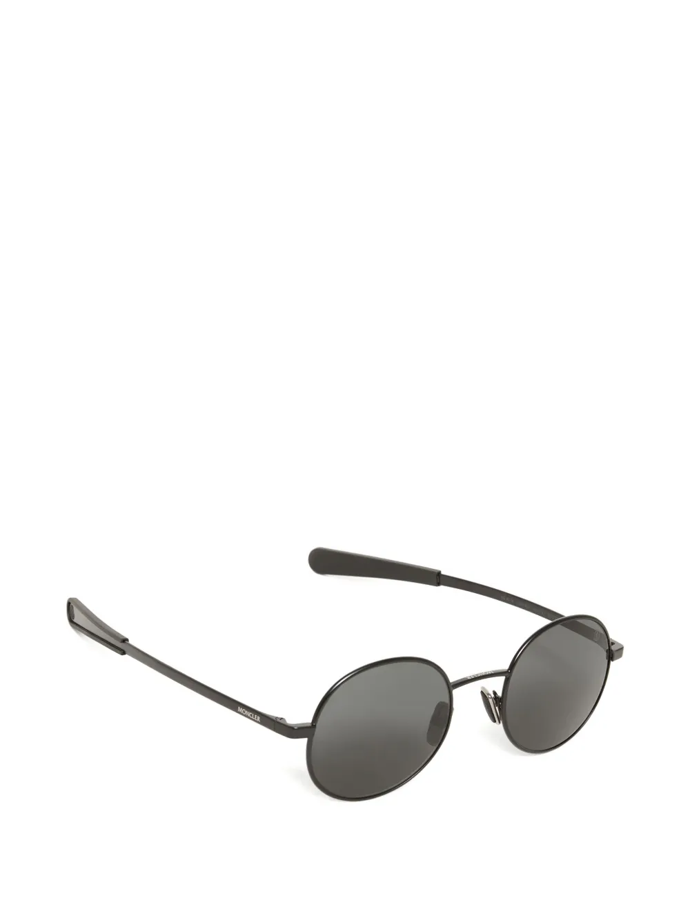 Moncler Eyewear Centro zonnebril met ovalen montuur Zwart