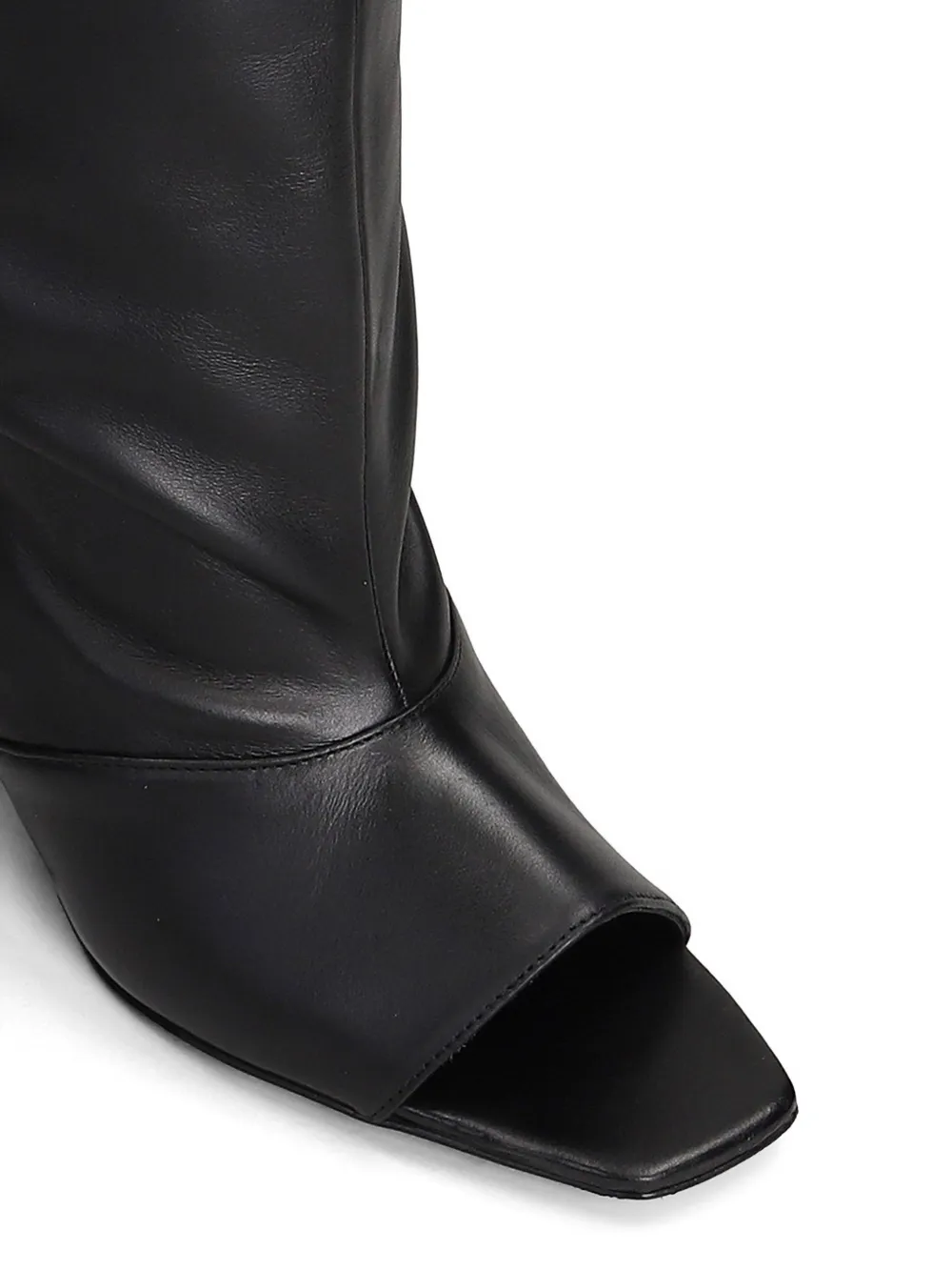 IRO open-toe leather boots Zwart