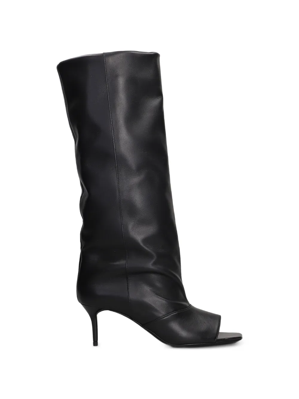 IRO open-toe leather boots Zwart