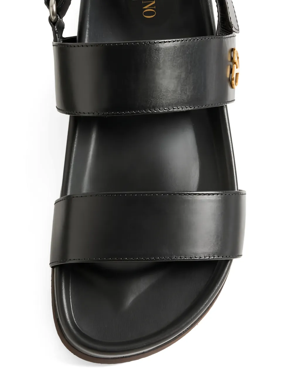 Valentino Garavani Studshield sandals Zwart