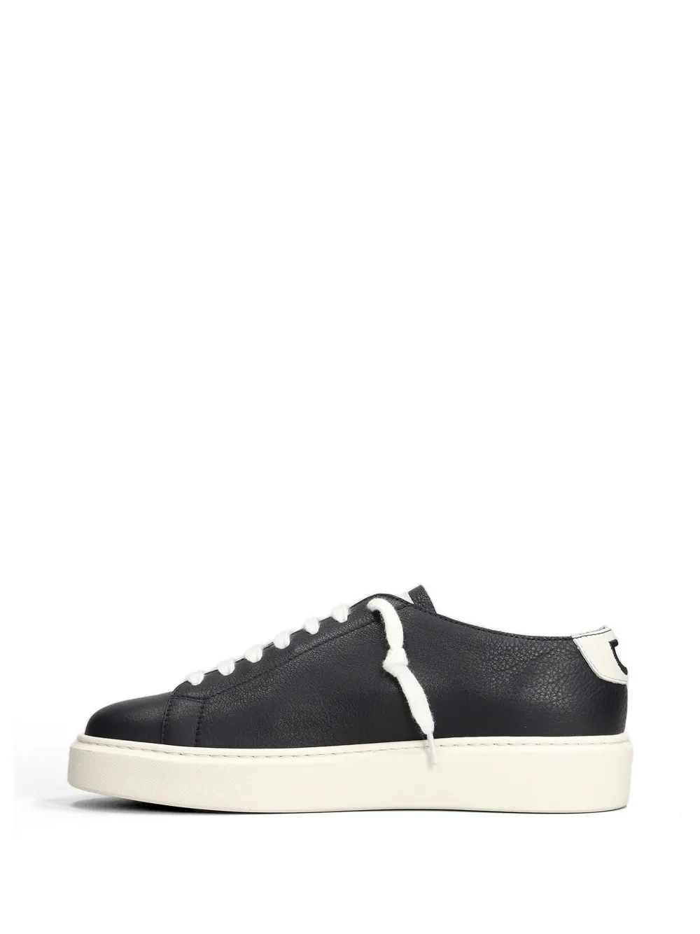 Doucal's pebbled-leather sneakers Zwart