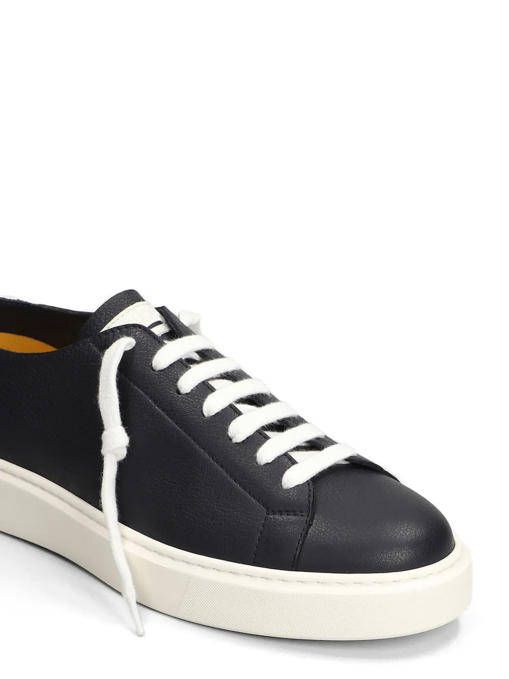 Doucal's pebbled-leather sneakers Zwart