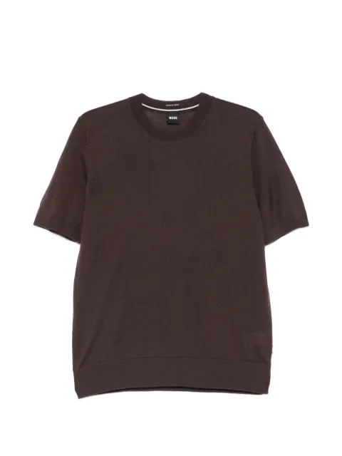 BOSS short-sleeve wool T-shirt