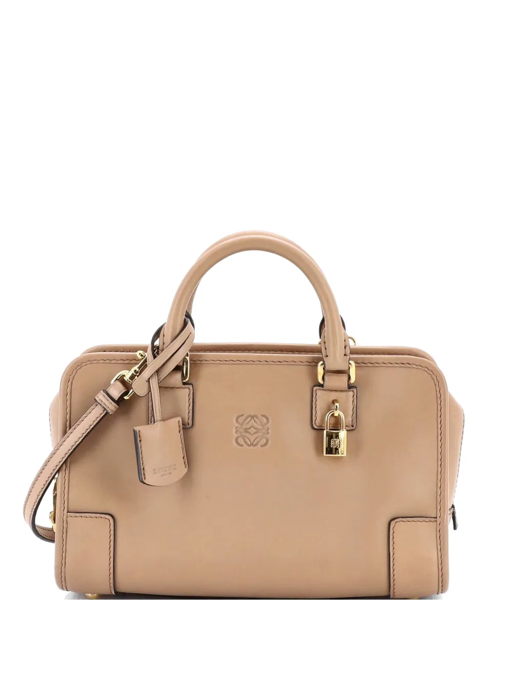 Loewe Pre-Owned Amazona Bag Leather 23 satchel - Marrone