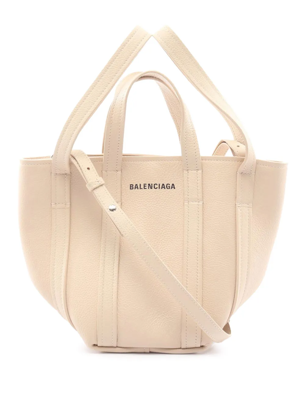 Balenciaga Pre-Owned 2018-2026 Leather Everyday North South XS handbag - Neutrals