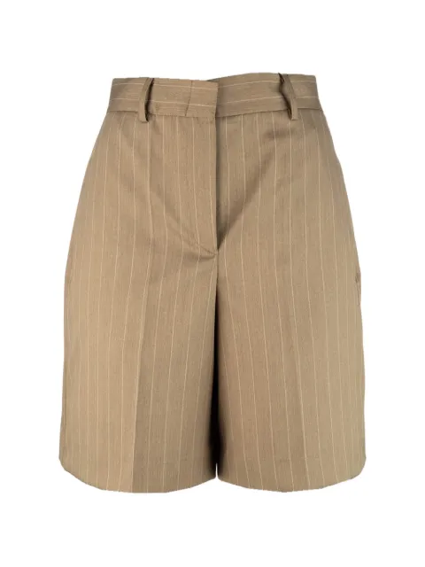 POST SCRIPTUM pinstripe-pattern tailored shorts