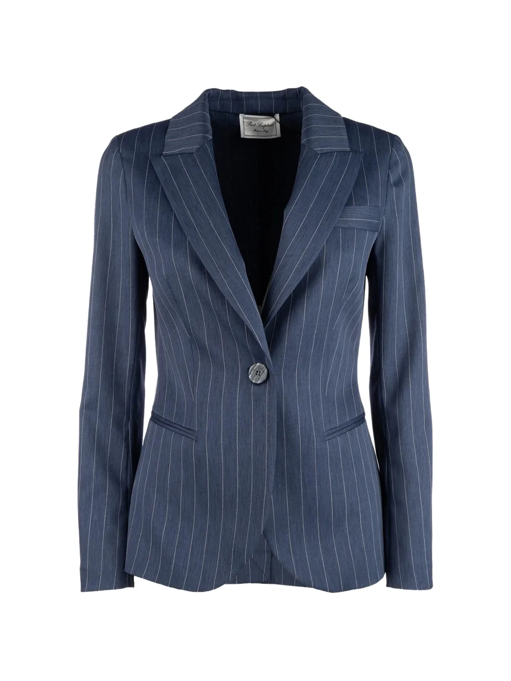 POST SCRIPTUM pinstripe-pattern peak-lapels blazer - Blu