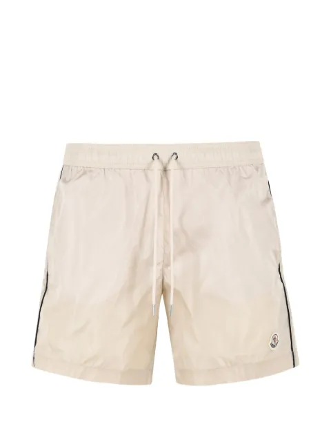 Moncler logo-patch drawstring swim shorts