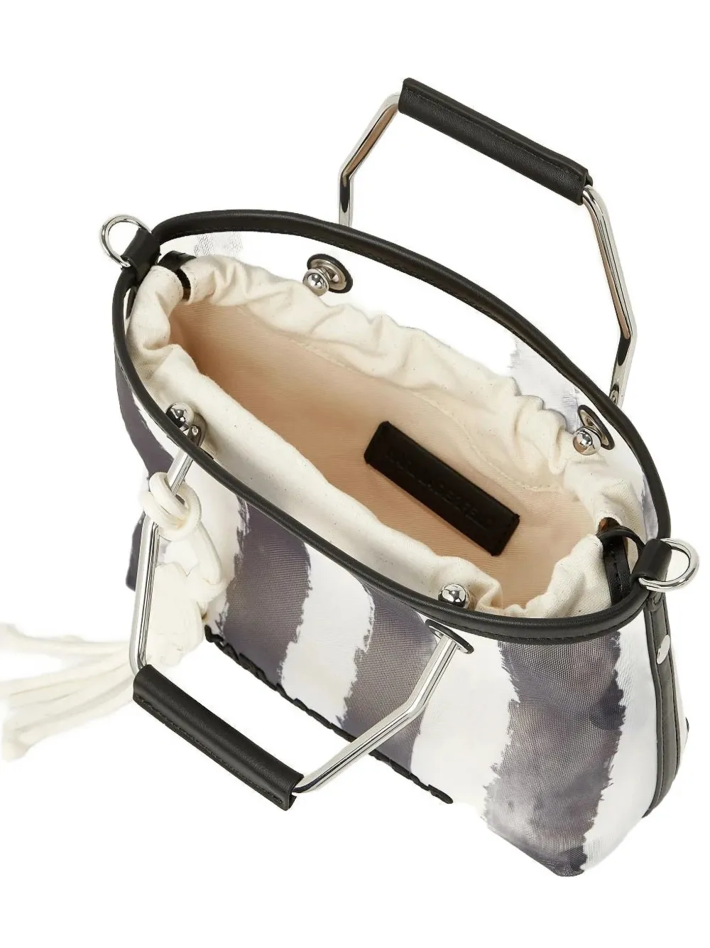 Karl Lagerfeld Ikon mesh shopper Wit