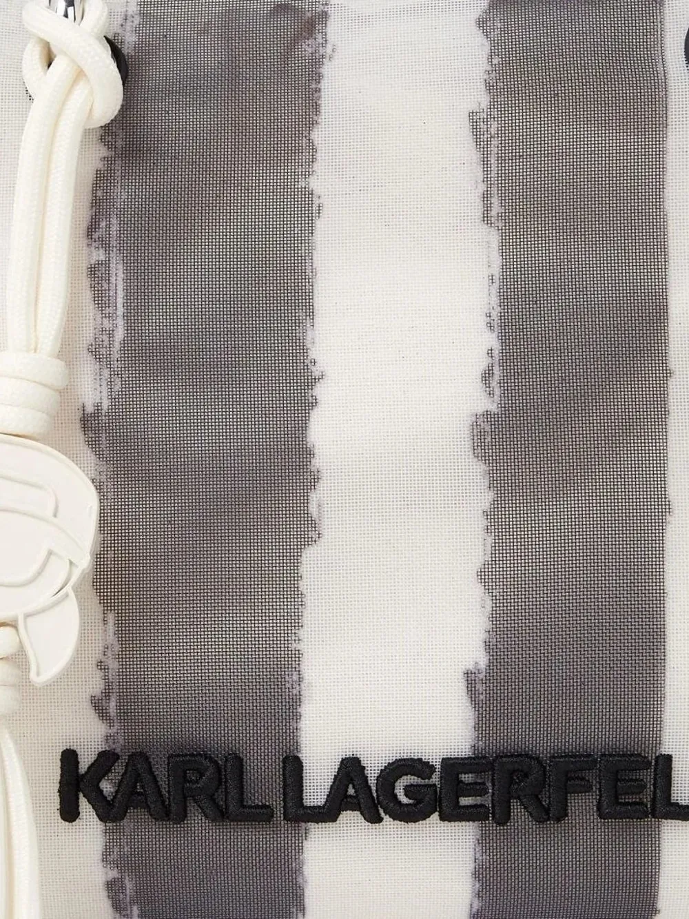 Karl Lagerfeld Ikon mesh shopper Wit