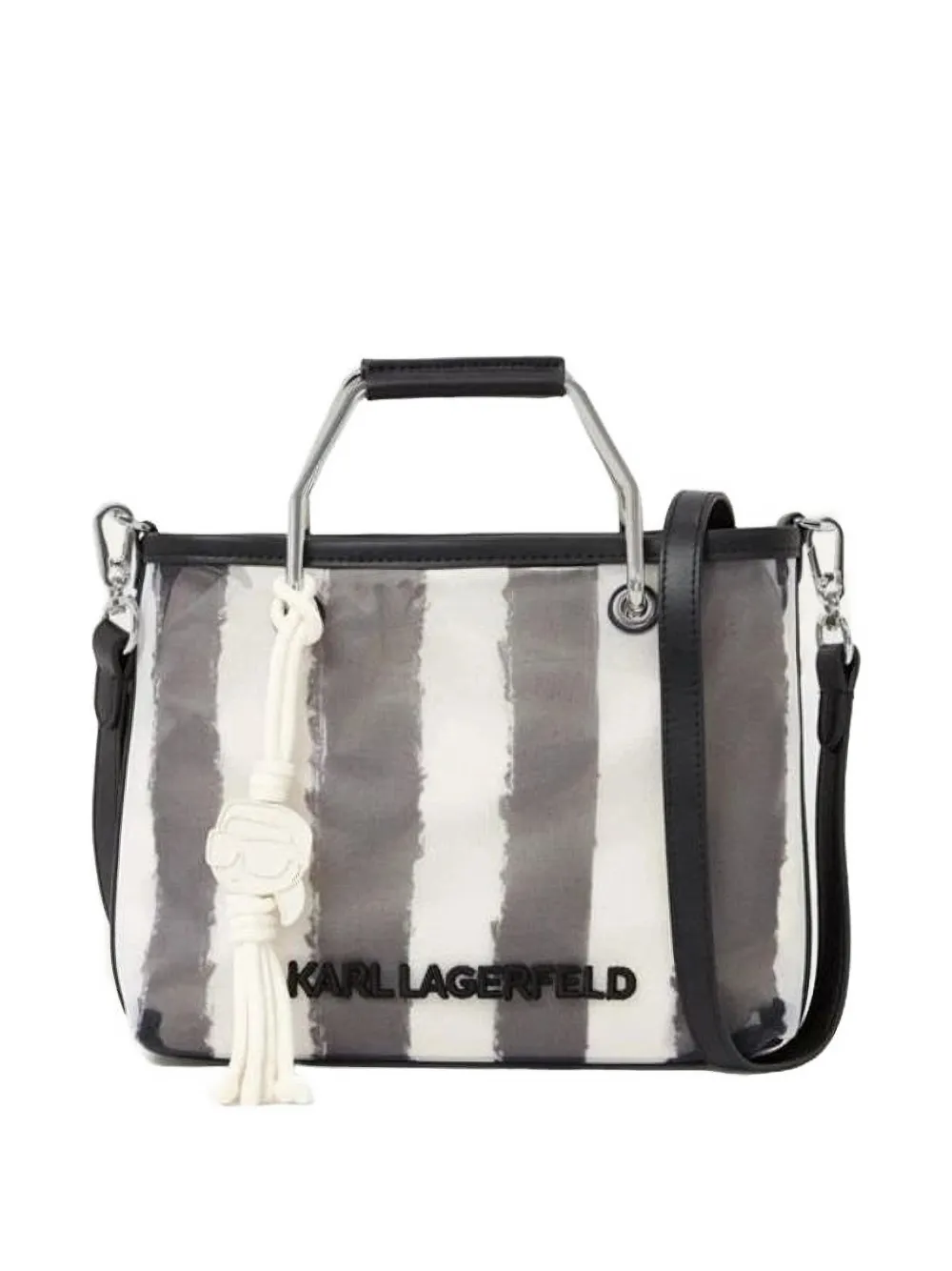Karl Lagerfeld Ikon mesh tote bag - Bianco