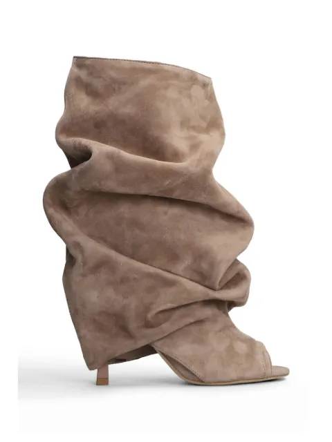 Gisel Moire 캐미 핍토 앵클 부츠 90mm