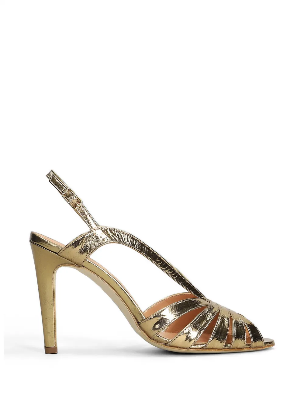 The Seller metallic-effect strappy sandals - Oro