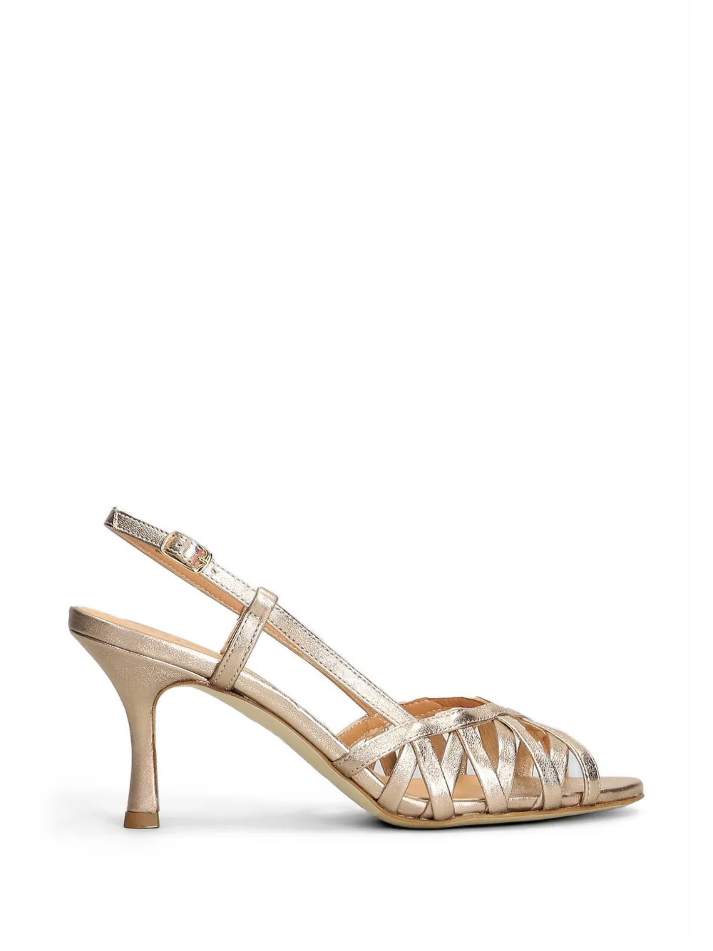 The Seller metallic cage-style sandals - Toni neutri