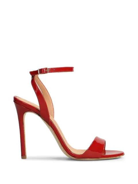 The Seller patent-finish ankle-strap sandals