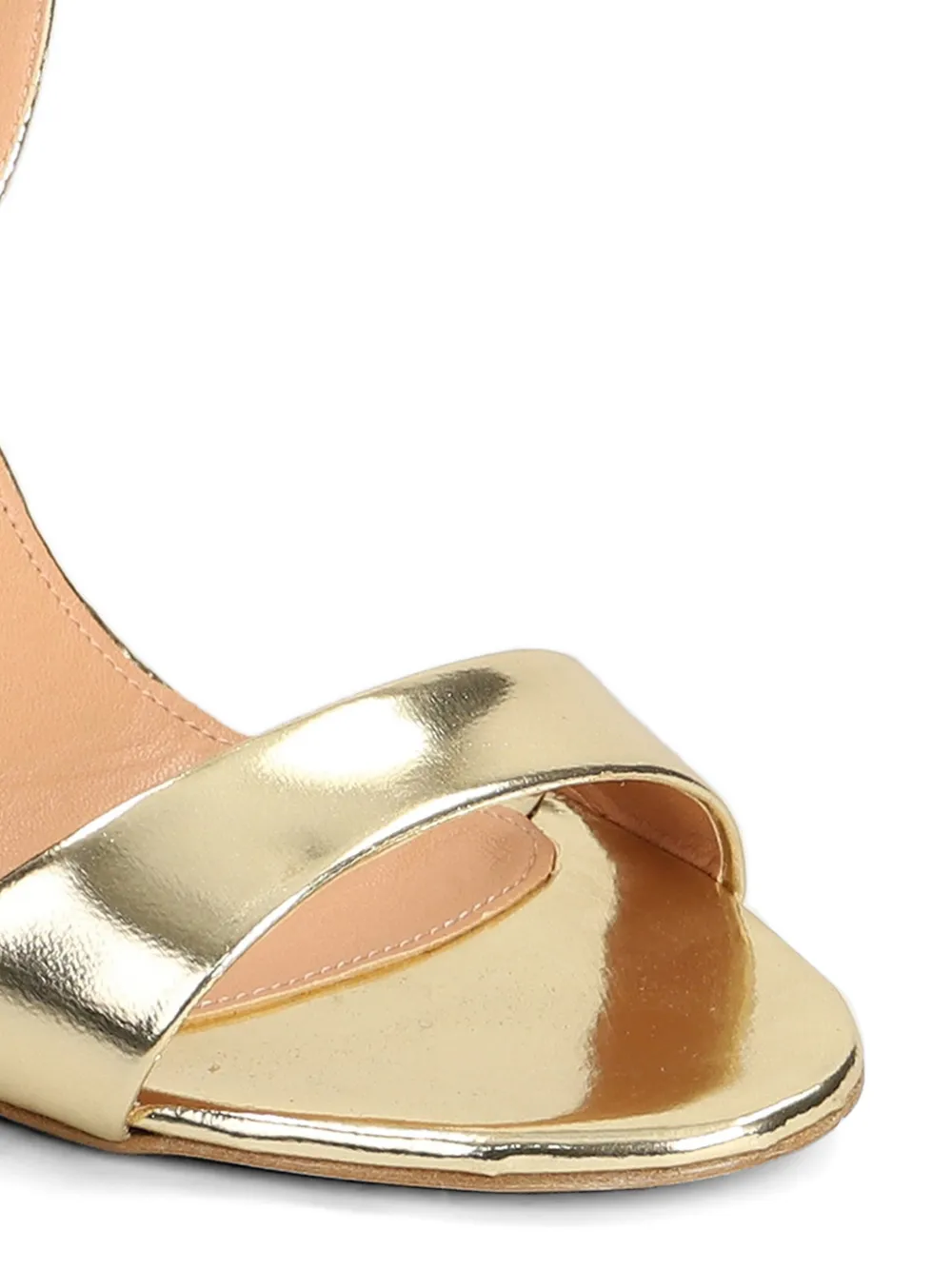 The Seller metallic ankle-strap sandals Goud