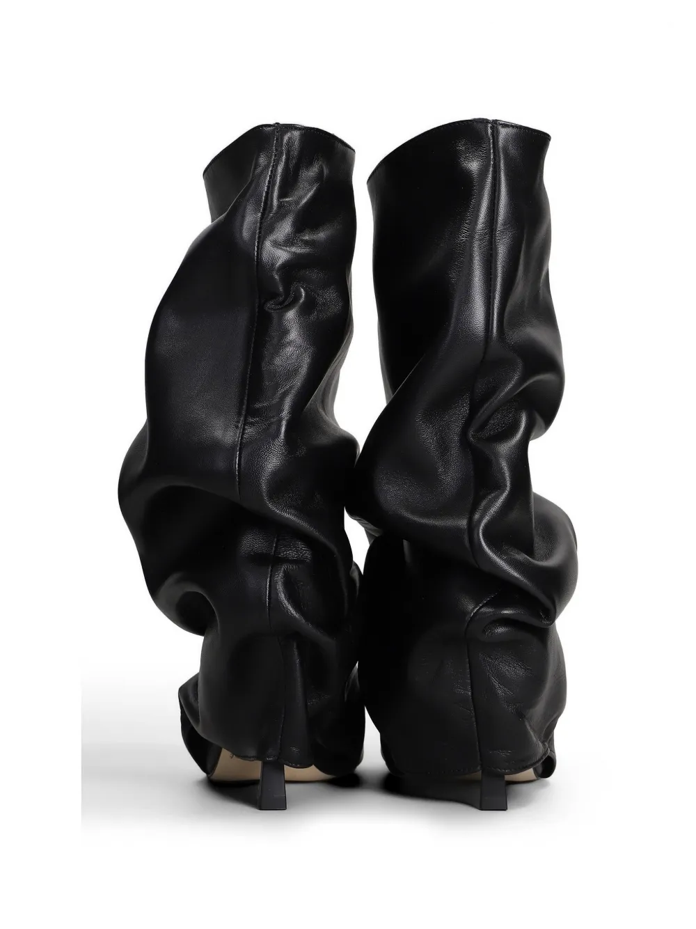 Gisel Moire 90mm Camy peep-toe ankle boots Zwart