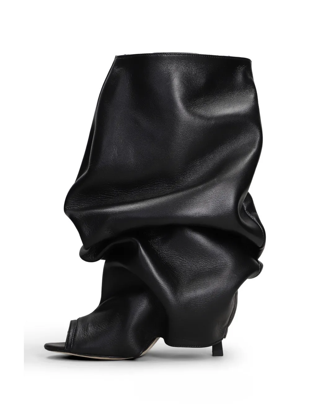 Gisel Moire 90mm Camy peep-toe ankle boots Zwart