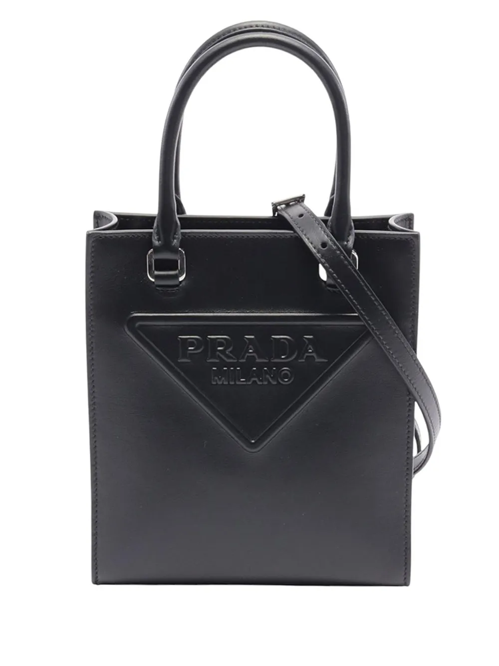 Prada Pre-Owned 2010-2026 Soft Calf satchel - Nero