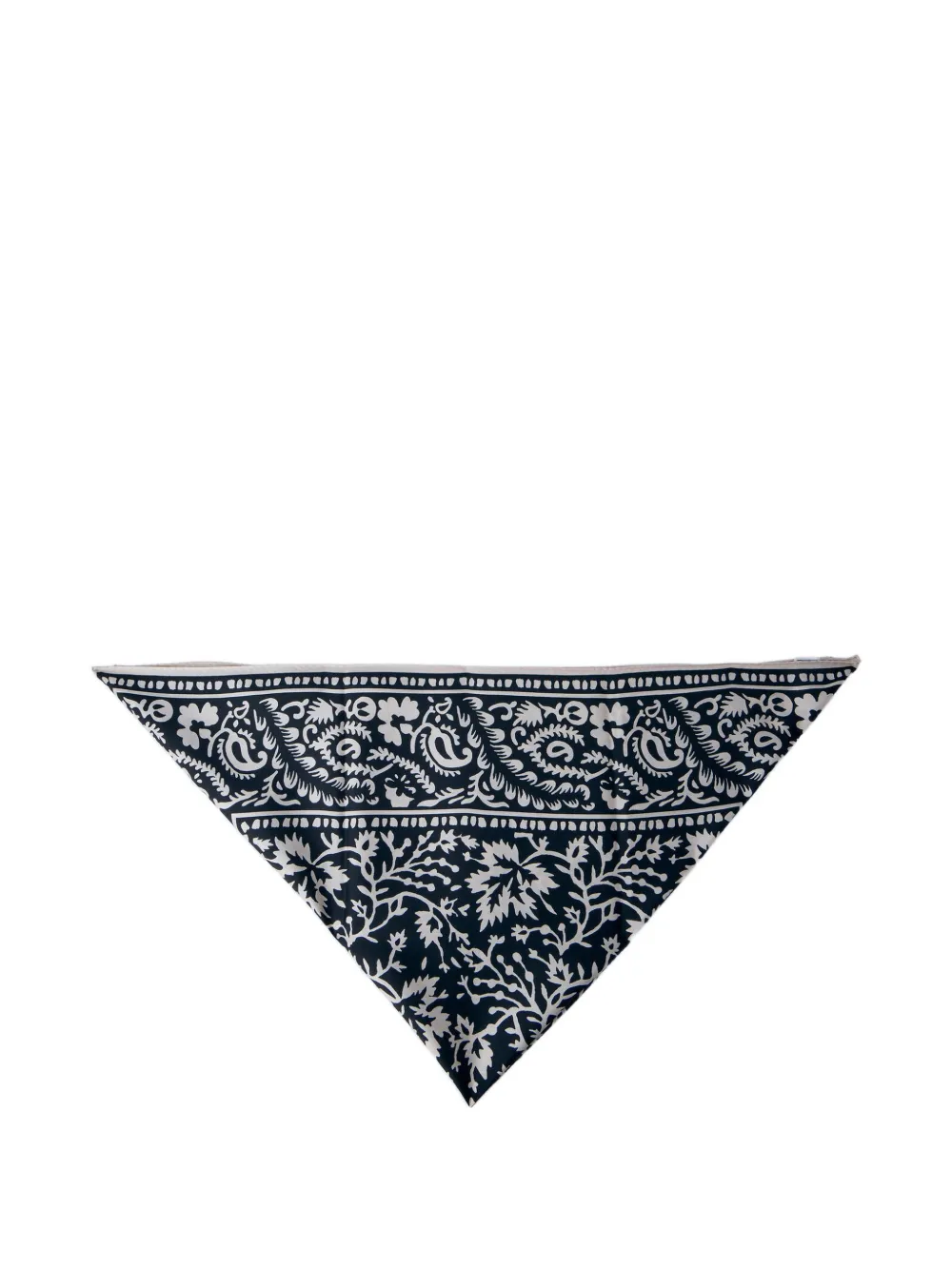TOTEME patterned scarf - Nero