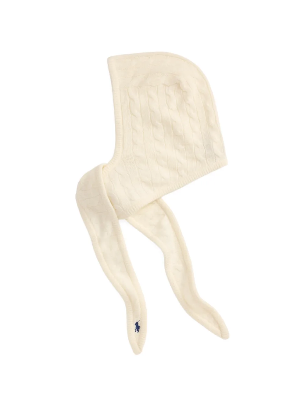 Polo Ralph Lauren Kabelgebreide pony sjaal Wit