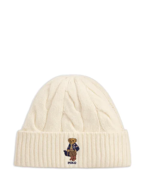 Polo Ralph Lauren шапка бини Polo Bear фактурной вязки