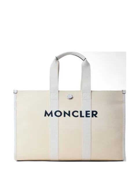 Moncler logo-embroidered tote bag