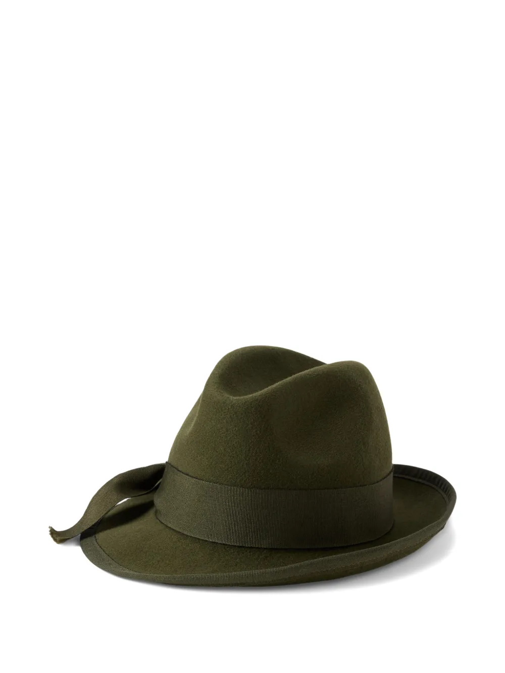 Polo Ralph Lauren Wollen fedora hoed met strikdetail Groen