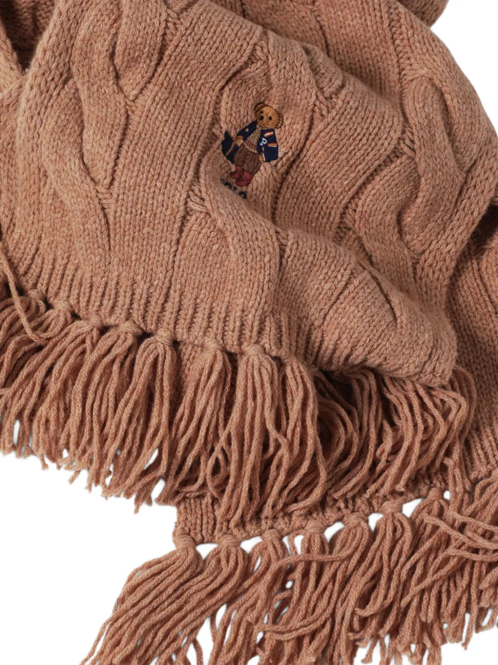 Polo Ralph Lauren Fijngebreide sjaal Beige