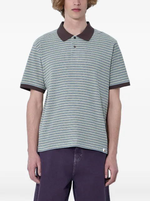 Carhartt WIP polo de algodón a rayas