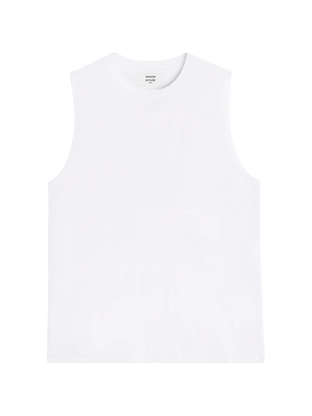 Maison Kitsuné crew-neck sleeveless T-shirt - Bianco