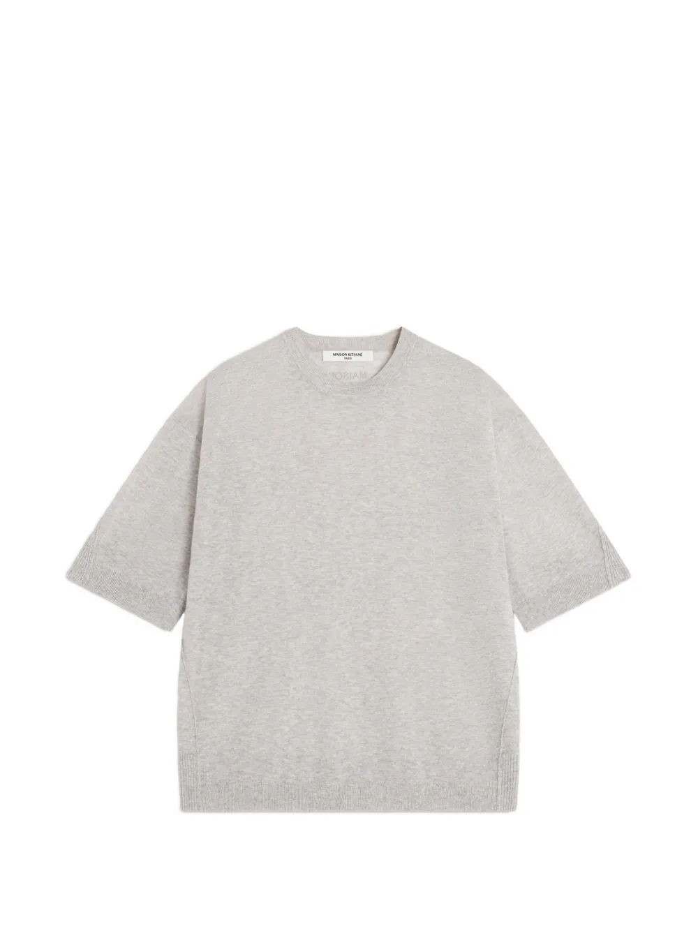 Maison Kitsuné sheer short-sleeve T-shirt - Grigio