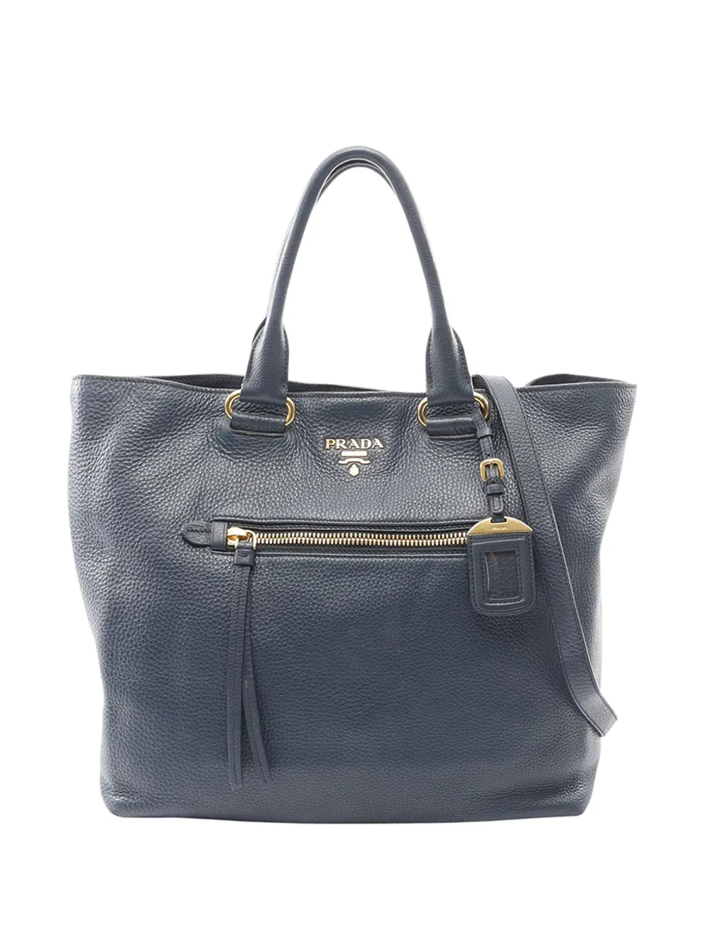 Prada Pre-Owned 2010-2026 Vitello Daino tote bag - Blu
