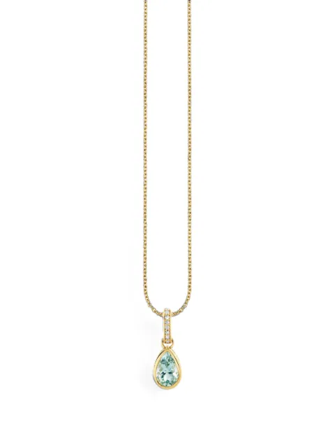 Sydney Evan aquamarine and diamond pendant necklace
